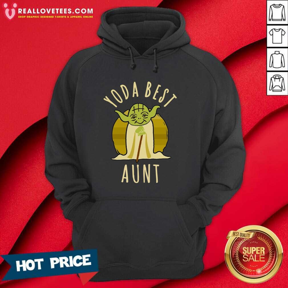 Nice Star War Yoda Best Aunt 2021 Vintage Shirt - Image 4