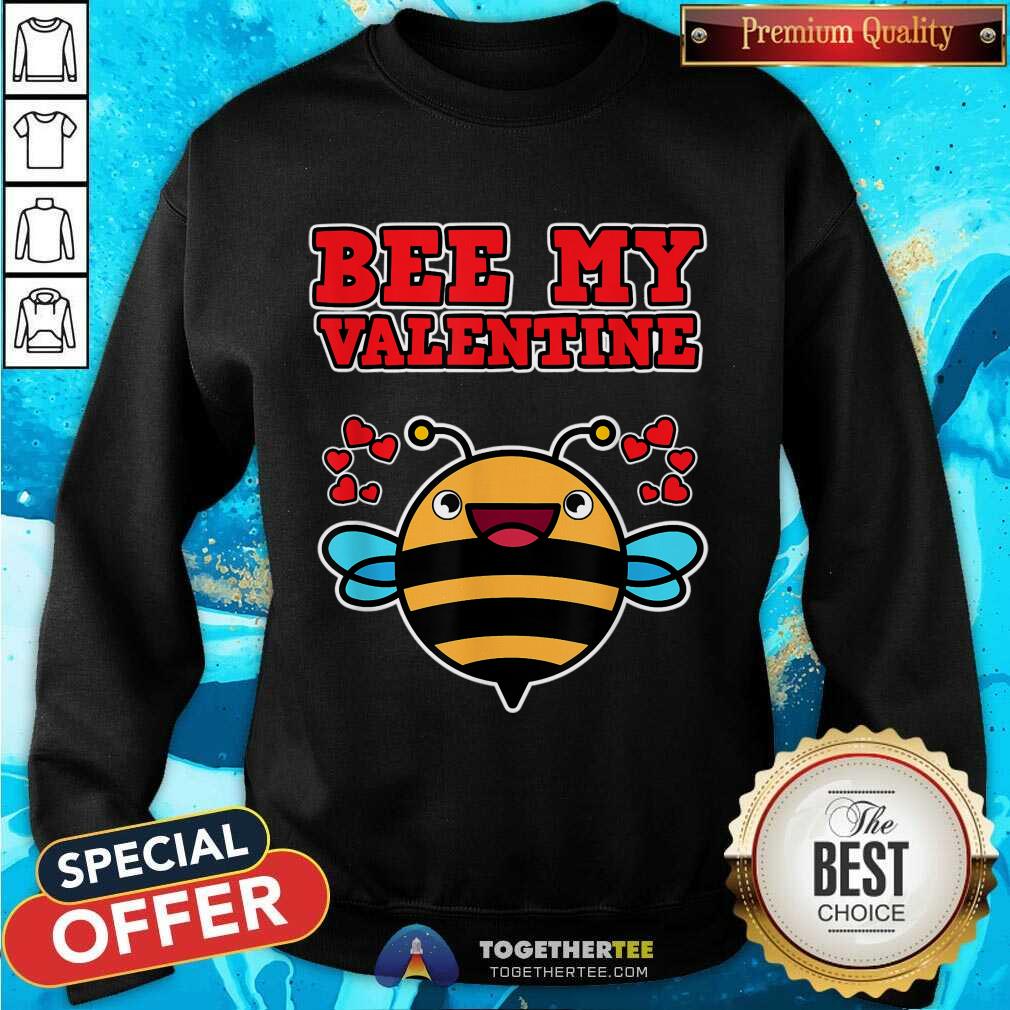 Premium Be My Valentine Bee Lover Funny Gift T-Shirt - Image 4