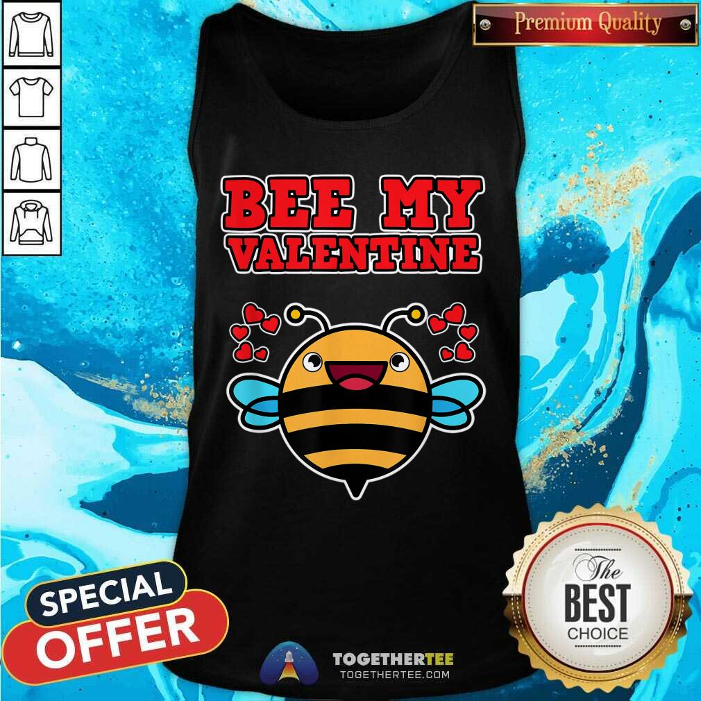 Premium Be My Valentine Bee Lover Funny Gift T-Shirt - Image 3