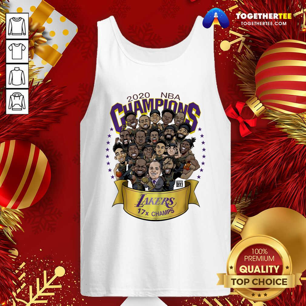 Pretty 2020 Nba Champions Los Angeles Lakers 17 Champs Cartoon Shirt - Image 3
