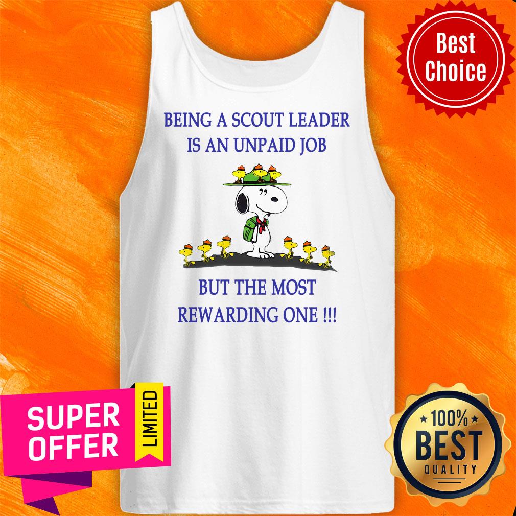 Snoopy Being A Scout Leader Is An Unpaid Job But The Most Rewarding One Shirt - Image 5