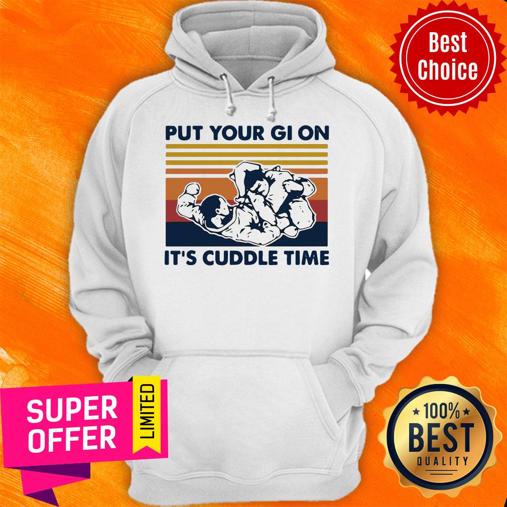 Top Brazilian Jiu-Jitsu Put Your Gi On It’s Cuddle Time Shirt - Image 3