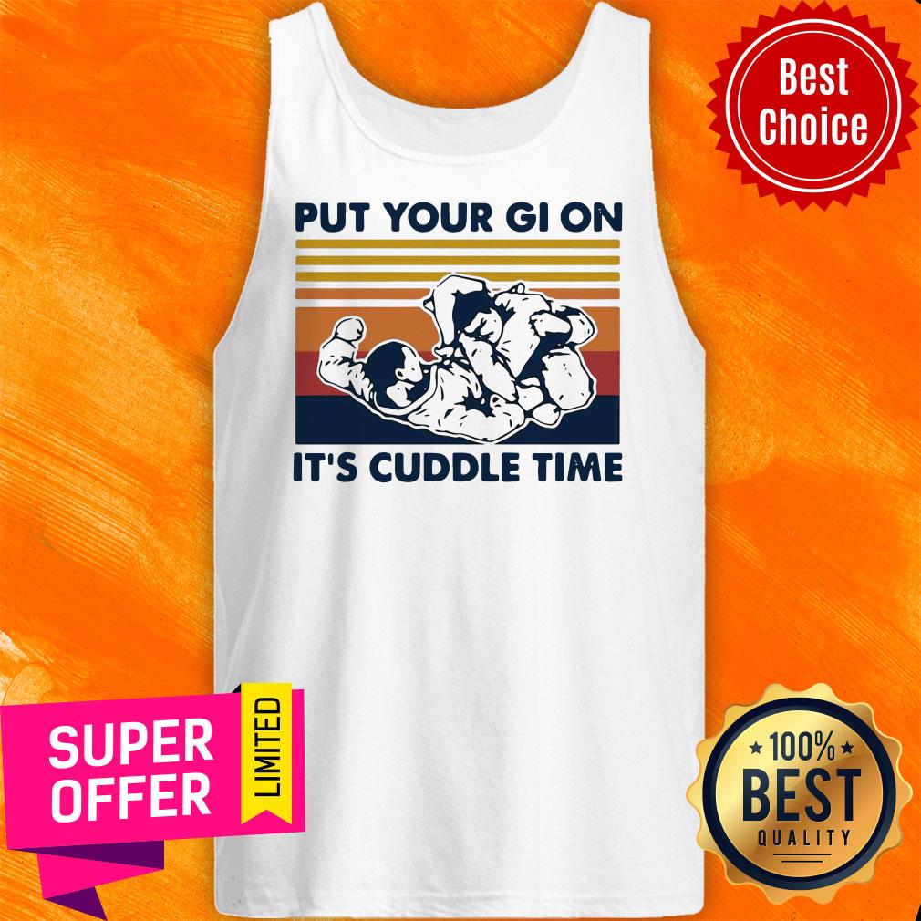 Top Brazilian Jiu-Jitsu Put Your Gi On It’s Cuddle Time Shirt - Image 5