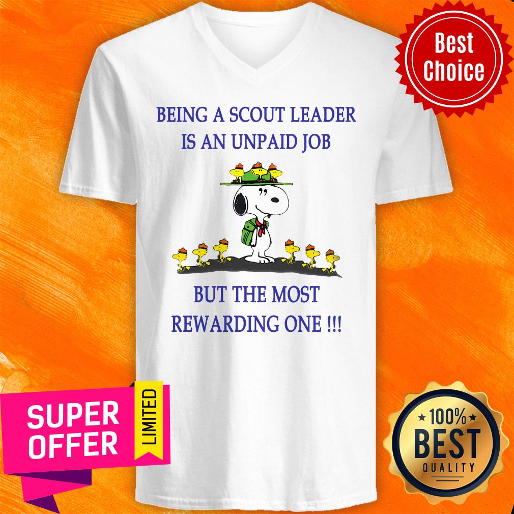 Snoopy Being A Scout Leader Is An Unpaid Job But The Most Rewarding One Shirt - Image 4