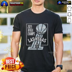 Top 2025 WNBA Champs Las Vegas Aces Trophy T-Shirt