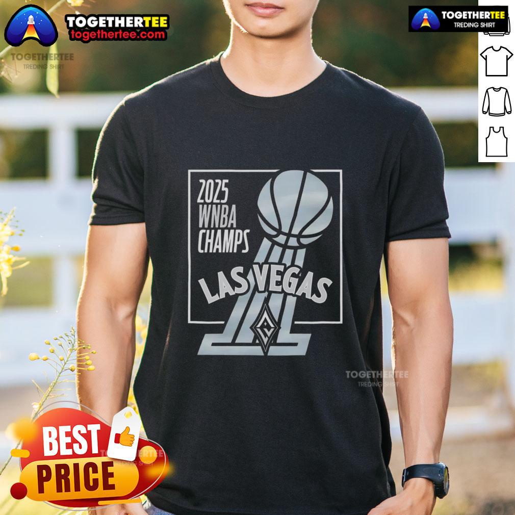 Top 2025 WNBA Champs Las Vegas Aces Trophy T-Shirt