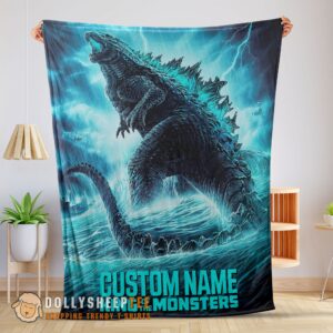 Awesome Godzilla King Of The Monsters Blanket Fleece Customized Blanket