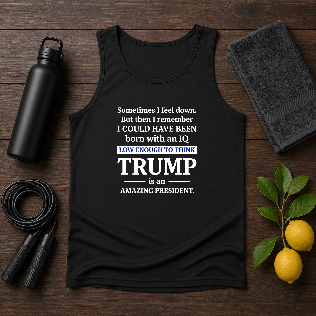 Hot Trump Is An Amazing President IQ Satire Shirt - Image 3
