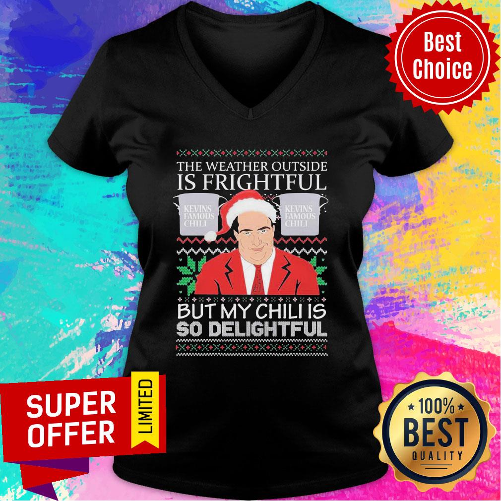 Kevin’s Famous The Weather Outside Is Frightful Ugly Christmas 2020 Shirt - Image 3