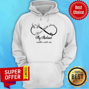 Infinity Sign Wings Never Walk Alone My Partner Walks With Me Paw Shirt