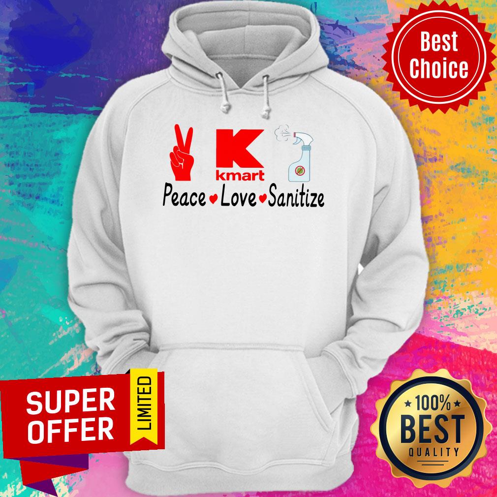 Funny K Kmart Peace Love Sanitize Shirt - Image 3