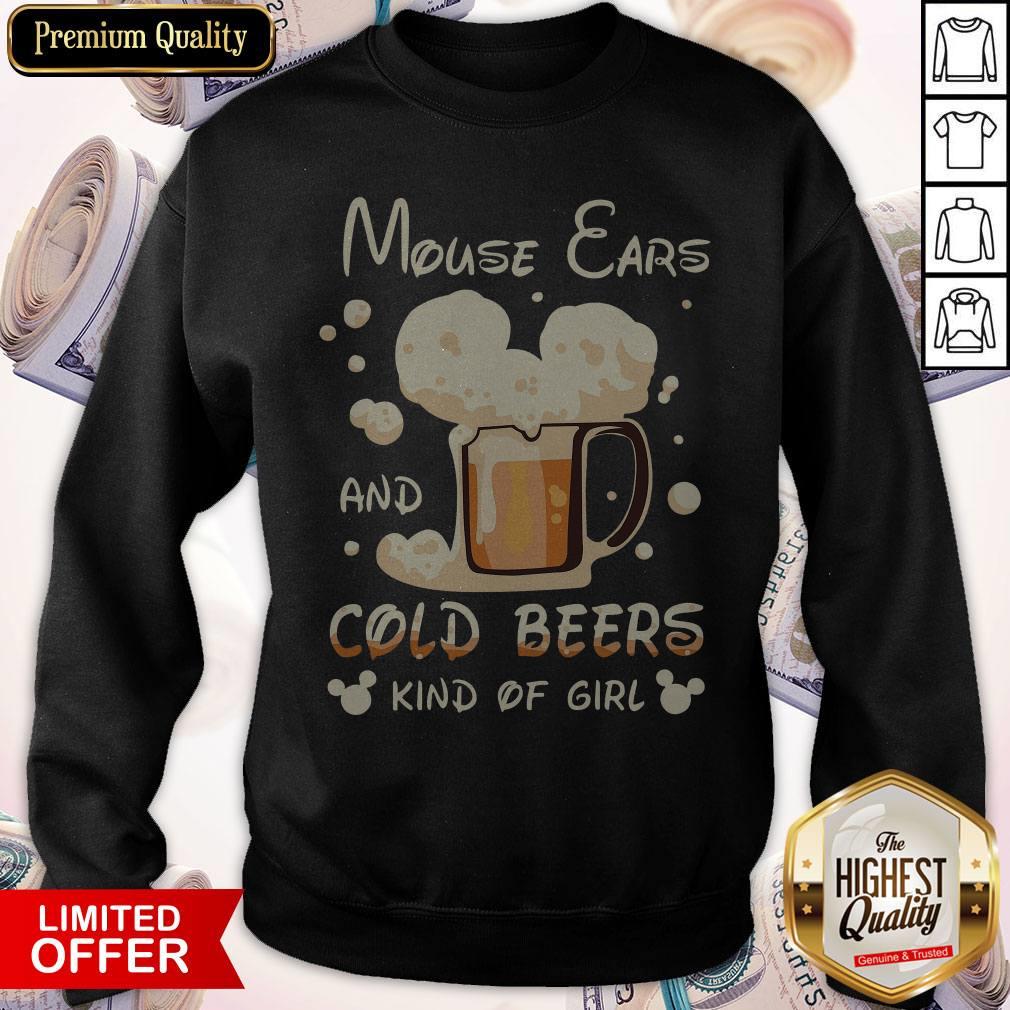 Mouse Ears And Cold Beers Kind Of Girl Shirt - Image 4