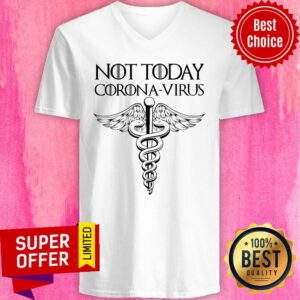 Alternative view of Caduceus Not Today Corona-virus Shirt