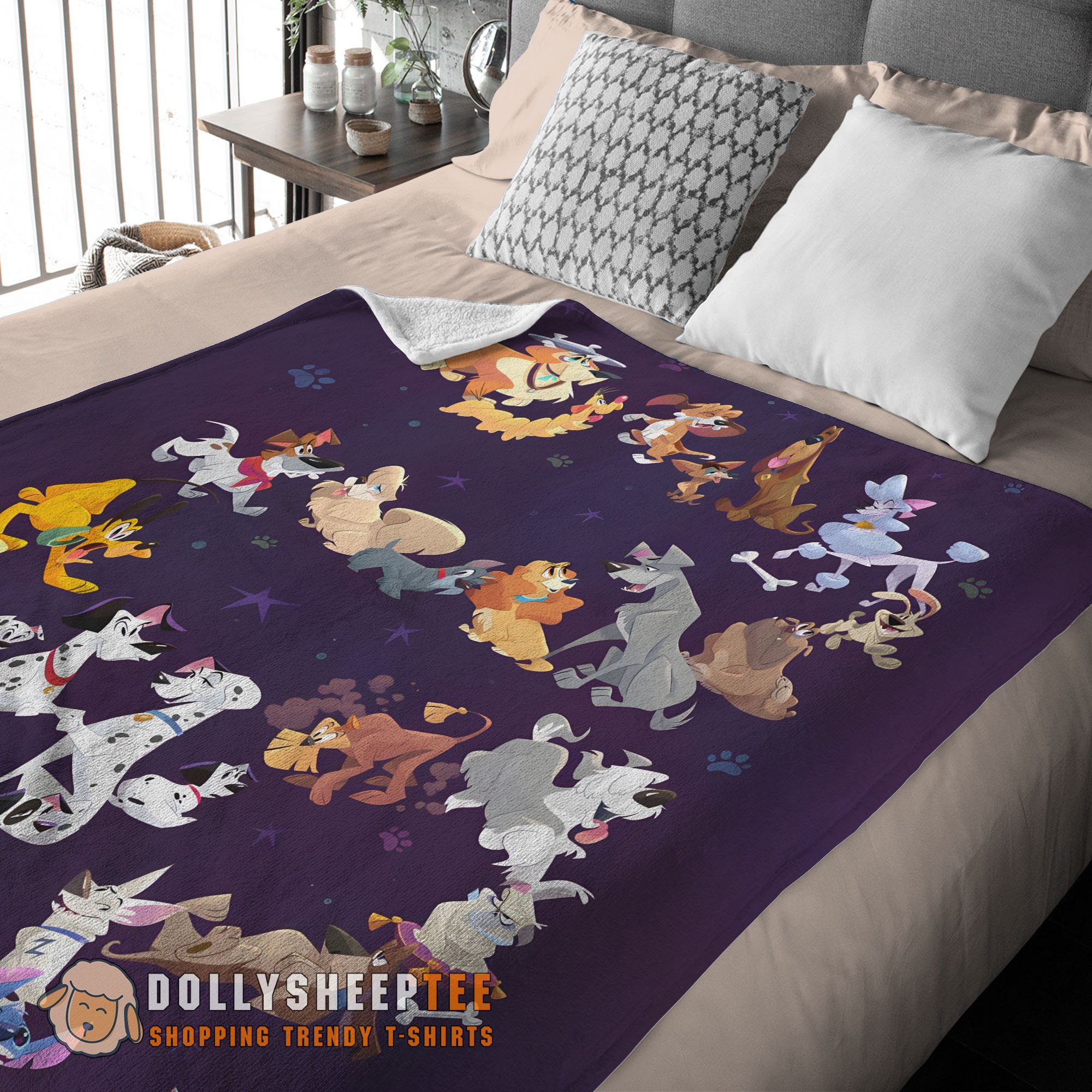 Perfect Cute Disney Cartoon All Disney Dog Blanket Fleece Customized Blanket - Image 3