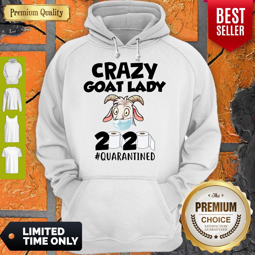 Premium Crazy Goat Lady 2020 Quarantined Shirt - Image 3