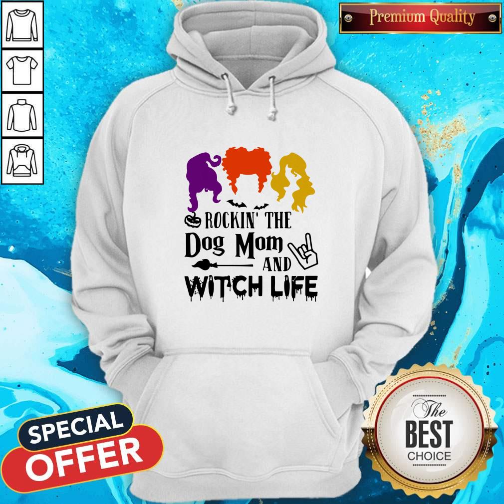 Halloween Hocus Pocus Rockin' The Dog Mom And Witch Life Shirt - Image 5