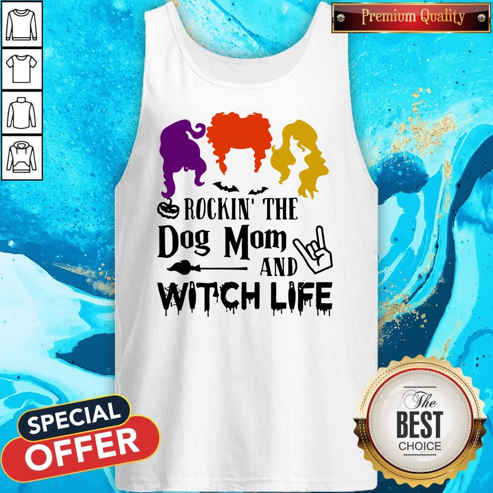 Halloween Hocus Pocus Rockin' The Dog Mom And Witch Life Shirt - Image 3