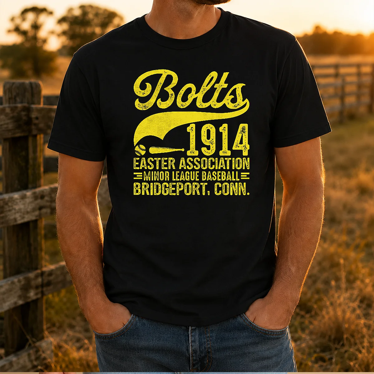 Pretty Bridgeport Bolts Connecticut Vintage Baseball Team Shirt