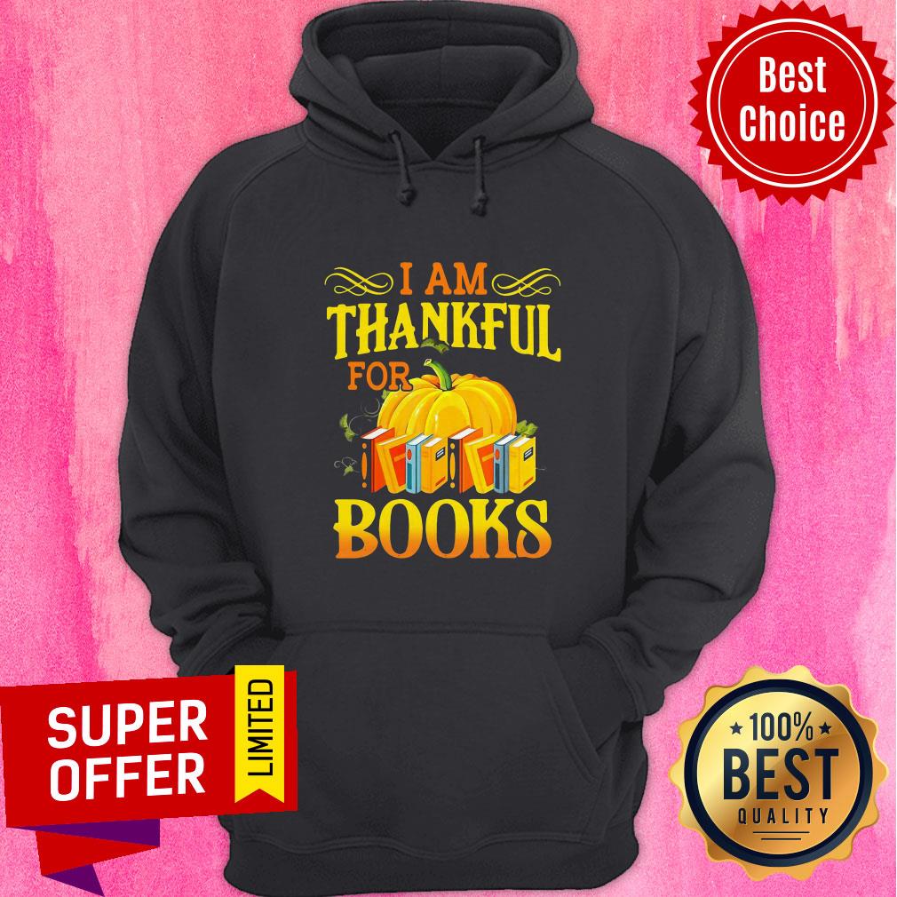 Top I Am Thankful For Books Halloween Shirt - Image 3