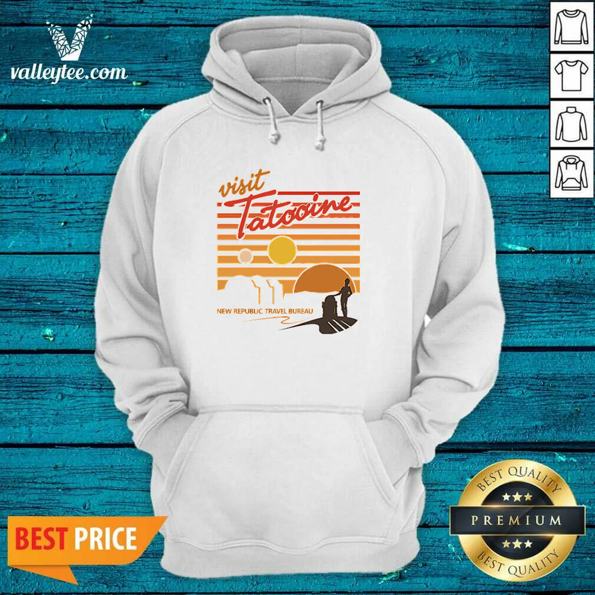Nice Visit Tatooine Travel Bureau Shirt - Image 3
