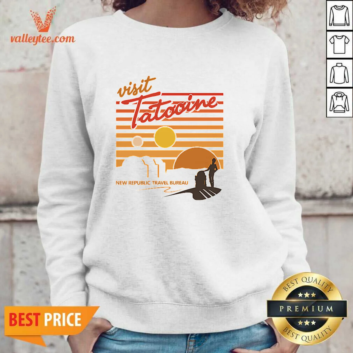 Nice Visit Tatooine Travel Bureau Shirt - Image 5