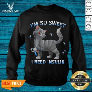Alternative view of Premium Cat I'm So Sweet I Need Insulin Shirt