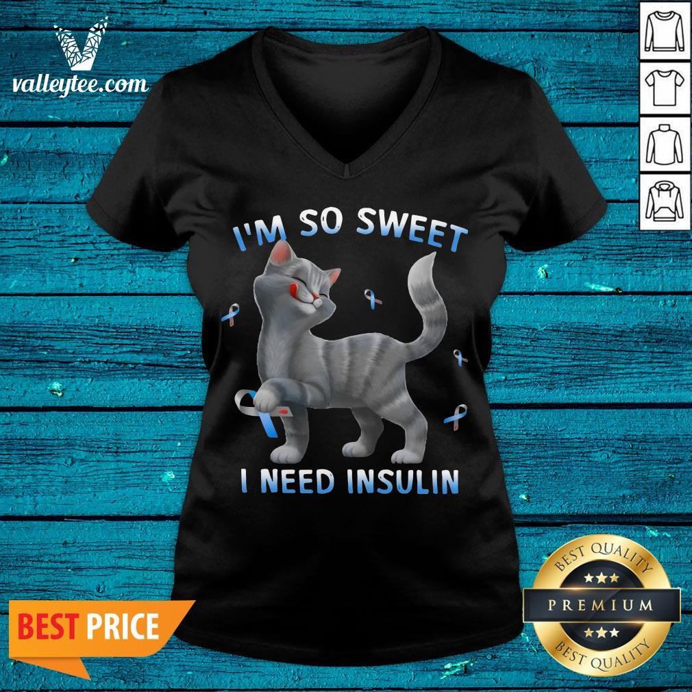 Premium Cat I'm So Sweet I Need Insulin Shirt - Image 4