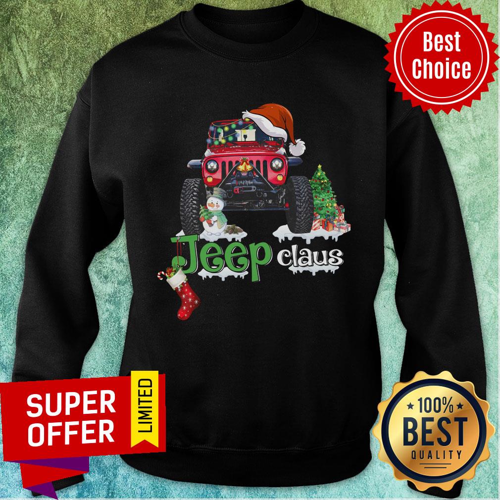 Santa Jeep Claus Christmas Shirt - Image 5