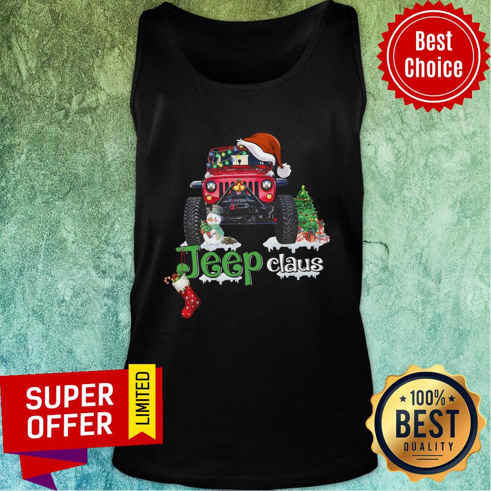 Santa Jeep Claus Christmas Shirt - Image 4