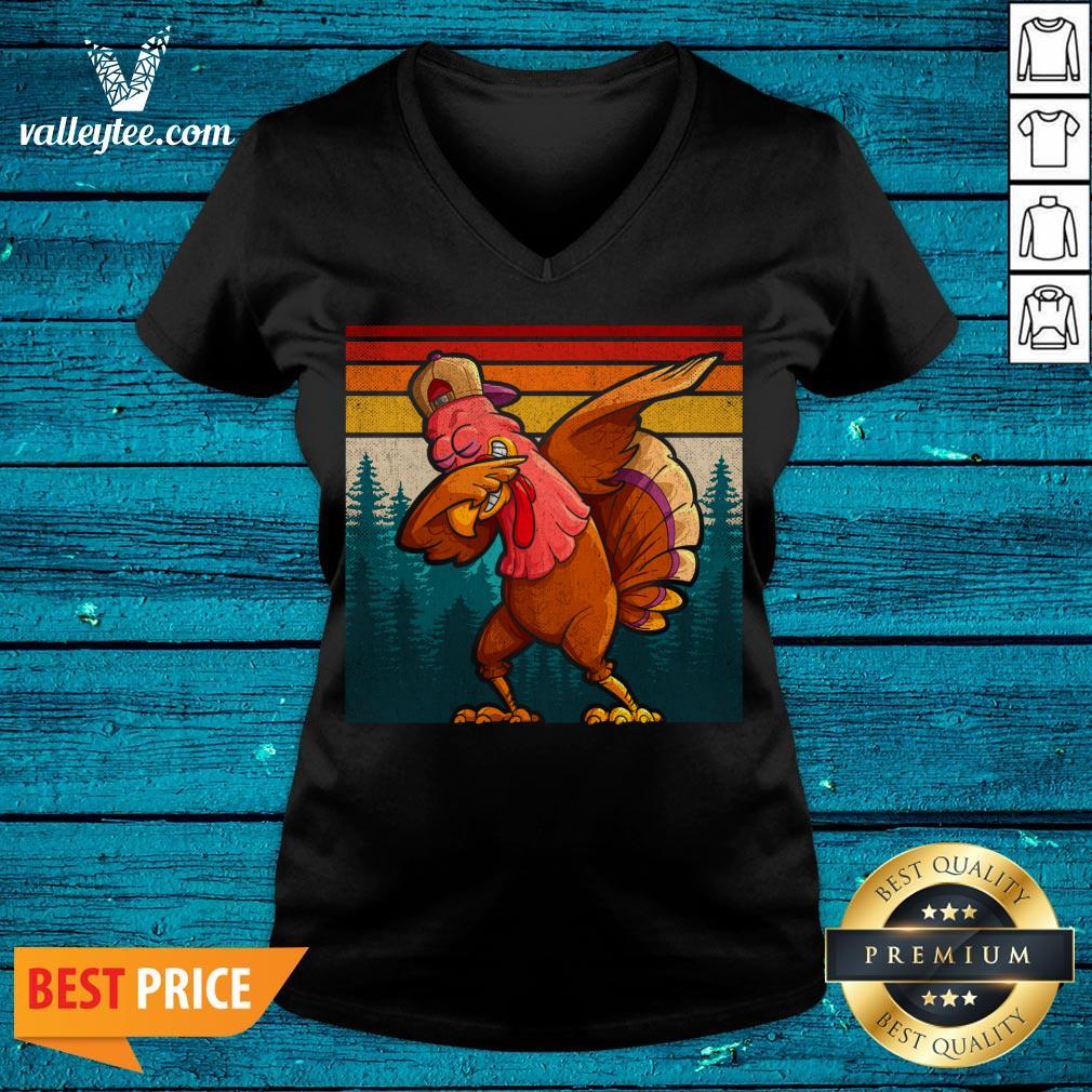 Super Nice Dabbing Truthahn Dab Thanksgiving Gift Shirt - Image 4