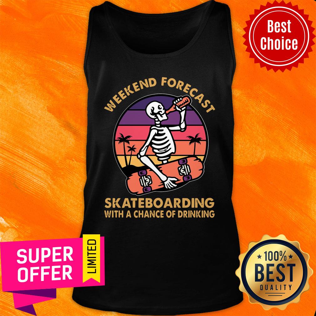 Weekend's Forecast Skateboarding With A Chance Of Drinking Shirt - Image 3