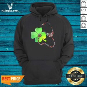 Alternative view of Good Nurse Stethoscope Shamrock St Patricks Day Shirt