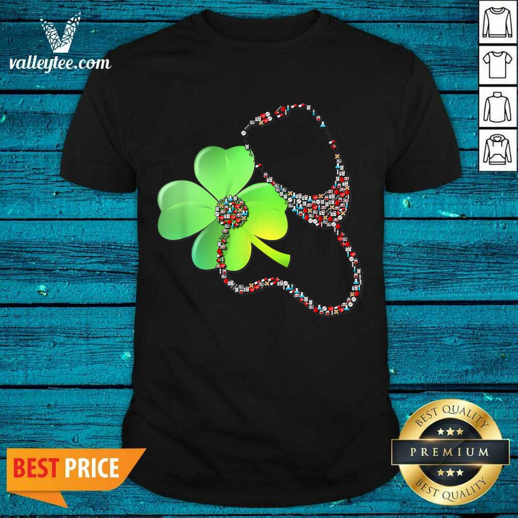 Good Nurse Stethoscope Shamrock St Patricks Day Shirt