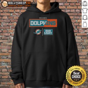 Alternative view of Hot Bud Light Miami Dolphins T-Shirt