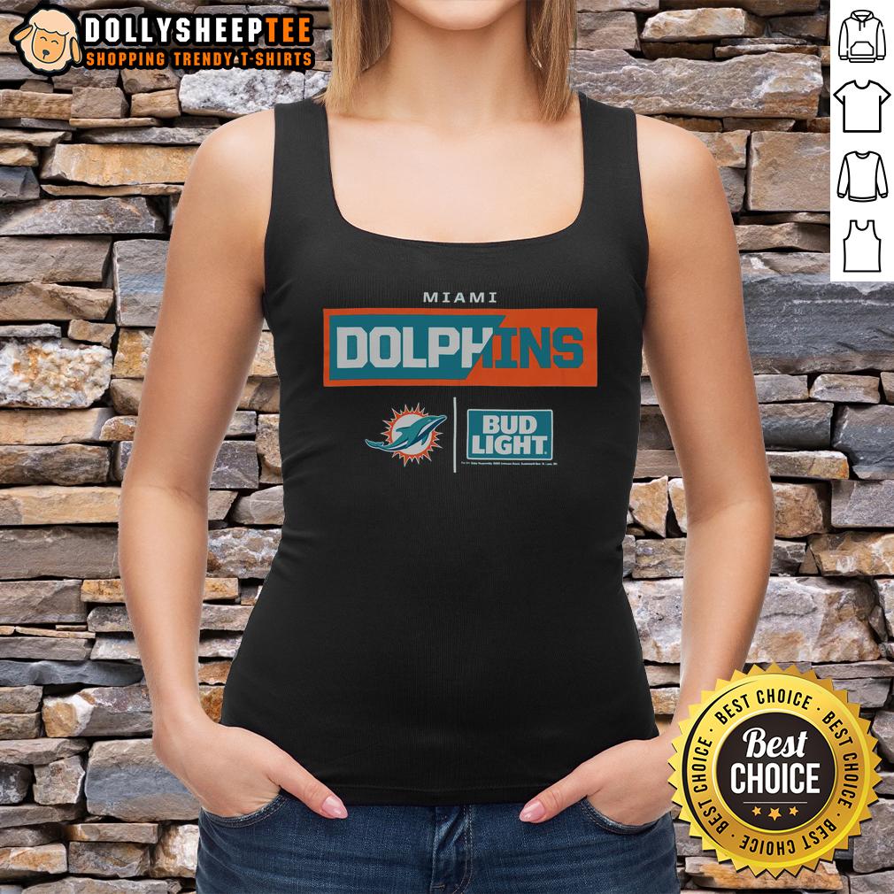Hot Bud Light Miami Dolphins T-Shirt - Image 4