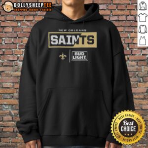 Alternative view of Hot Bud Light New Orleans Saints Team T-Shirt