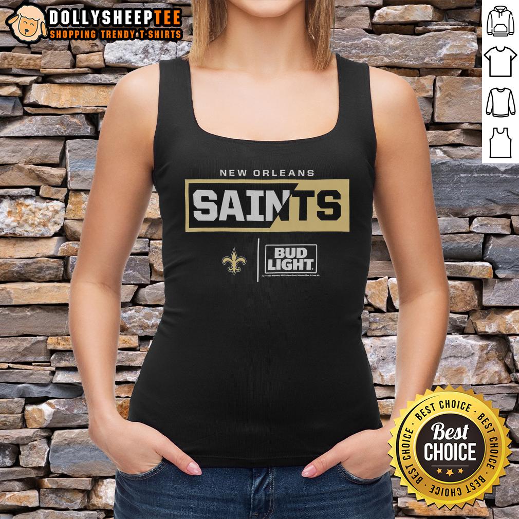 Hot Bud Light New Orleans Saints Team T-Shirt - Image 4