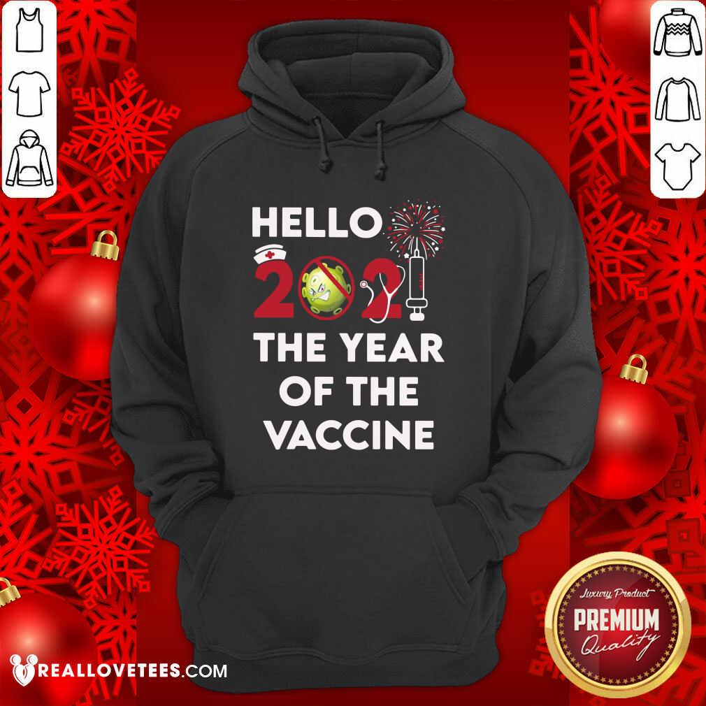 Perfect Hello 2021 THE Year Of The Vaccine Shirt - Image 4