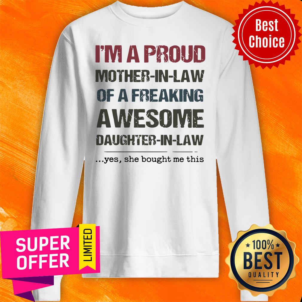 Awesome I’m A Proud Mother In Law Of A Freaking Awesome Shirt - Image 2
