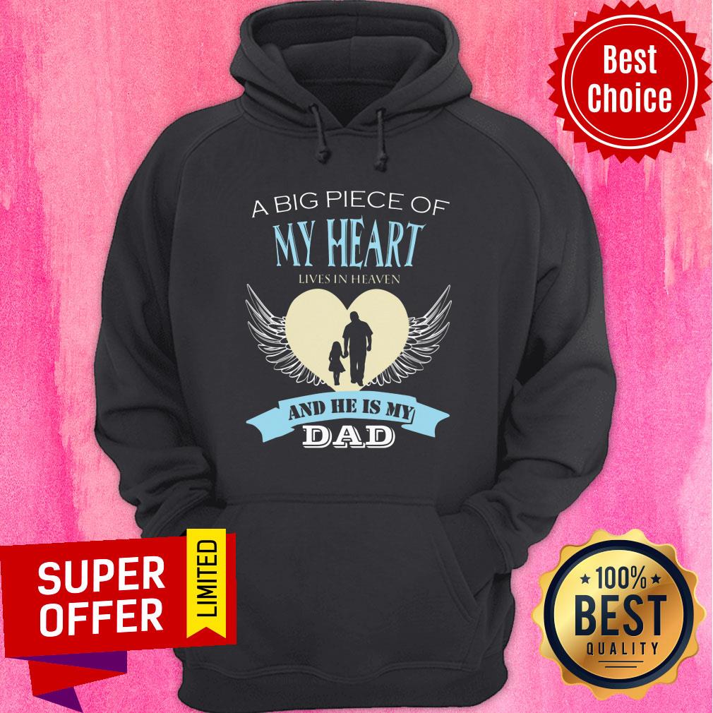 Big Piece Of My Heart Wings And He Is My Dad Shirt - Image 5