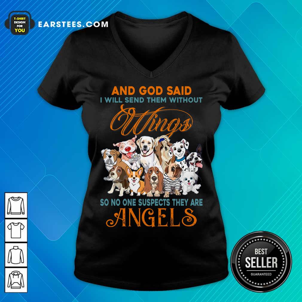 Nice Wings Dog And God Said Angels Shirt - Image 5