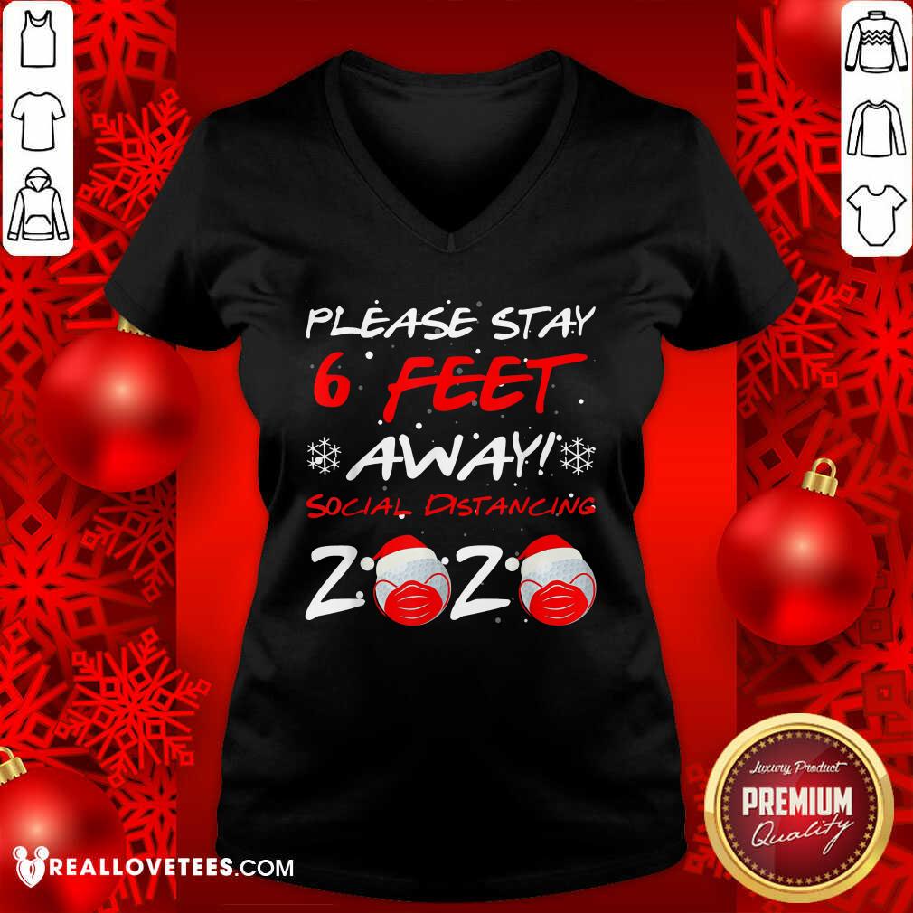 Perfect Please Stay 6 Feet Golf In Mask Social Distancing 2020 Wear Mask Shirt - Image 5