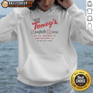 Alternative view of Awesome Toney's Spaghetti House New Orleans Los Angeles Vintage Restaurant In The Vieux Carre T-Shirt