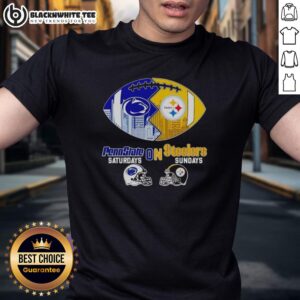 Good Penn State Nittany Lions On Saturdays And Pittsburgh Steelers On Sundays Football T-Shirt