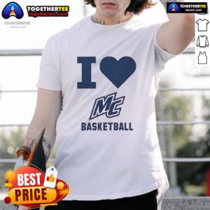 Nice I Love Merrimack Women's Basketball T-Shirt