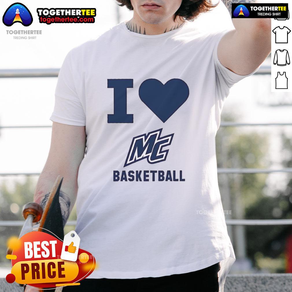 Nice I Love Merrimack Women's Basketball T-Shirt