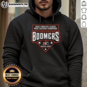 Alternative view of Top Schaumburg Boomers 2025 Frontier League West Division Champions T-Shirt