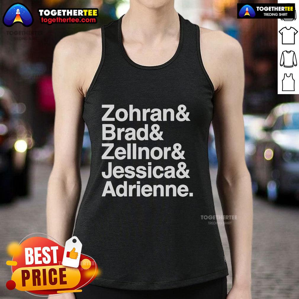 Official Zohran And Brad And Zellnor And Jessica And Adrienne Names T-Shirt - Image 4