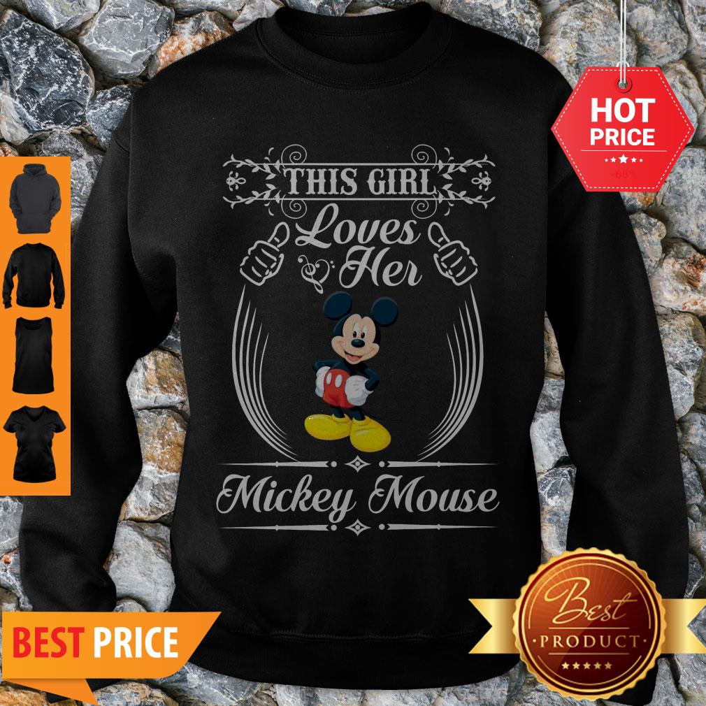 Official This Girl Loves Her Mickey Mouse Shirt - Image 2