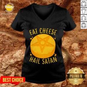 Alternative view of Premium Eat Cheese Hail Satan Shirt